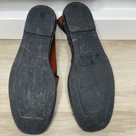 KURT GEIGER ORANGE BLACK SNEAKER ESPADRILLES 44 - Picture 6 of 6